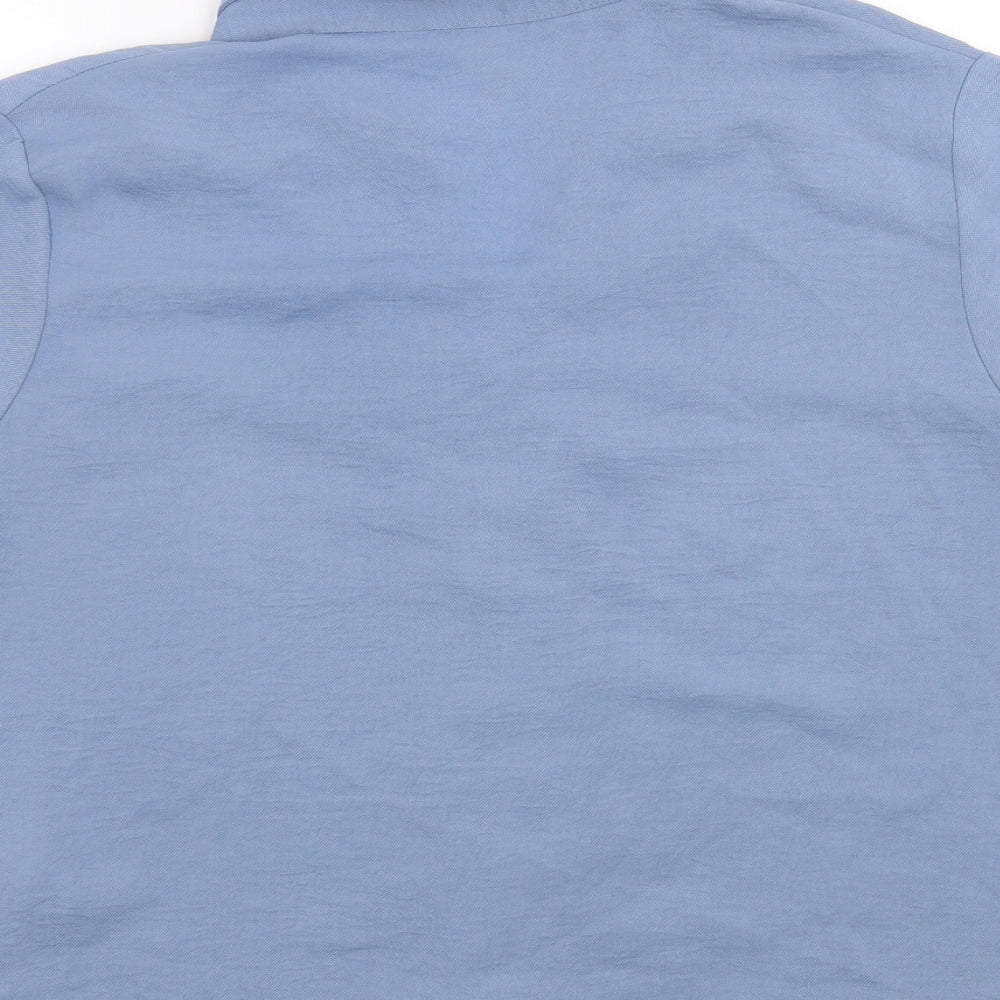 New Look Womens Blue Basic Button-Up Size 16