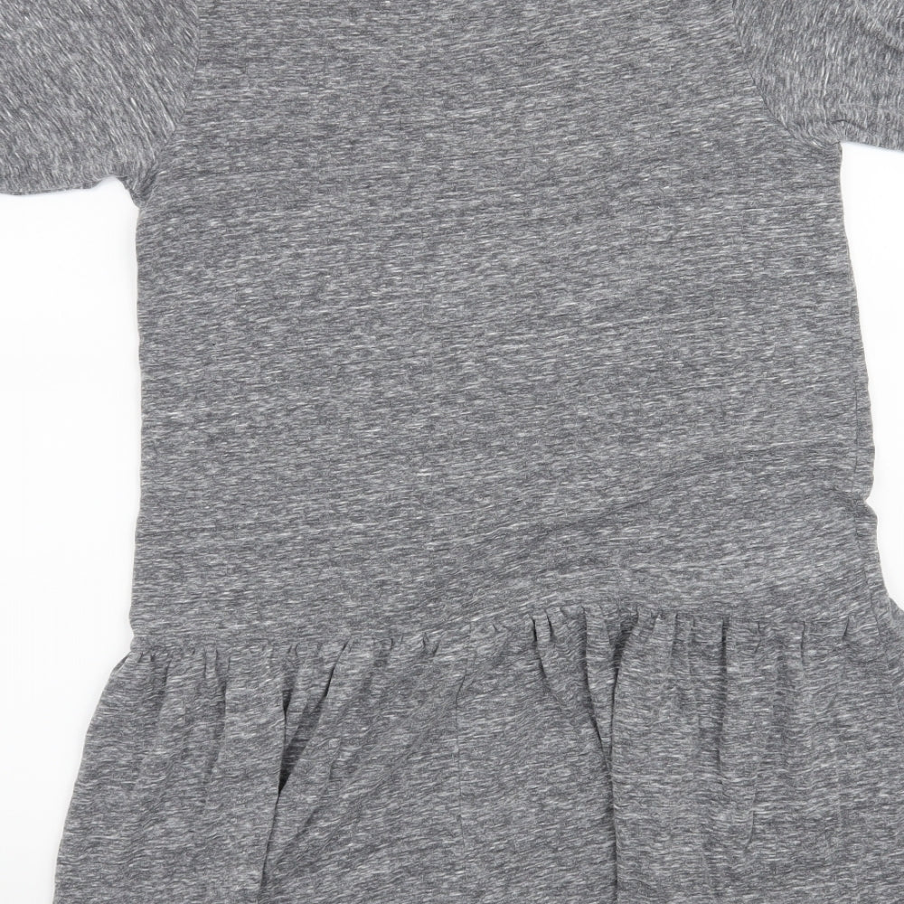 Topshop Womens Grey A-Line Size 8