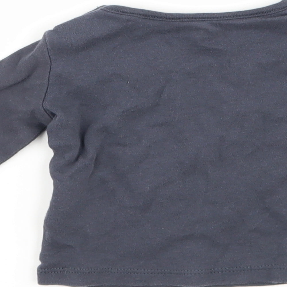 Lupilu Girls Black Basic T-Shirt Size 3-6 Months - Giraffe