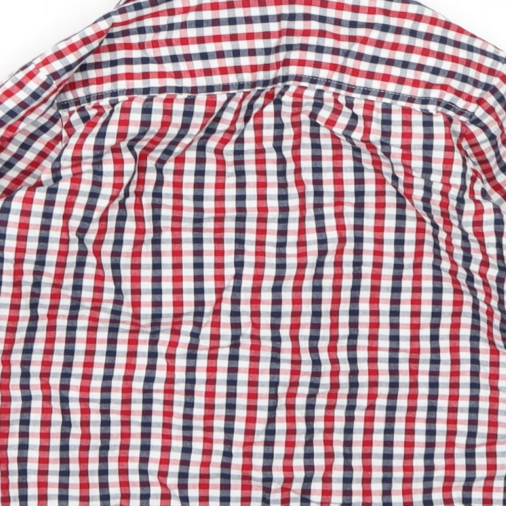 Rebel Boys Red Check Basic Button-Up Size 4-5 Years