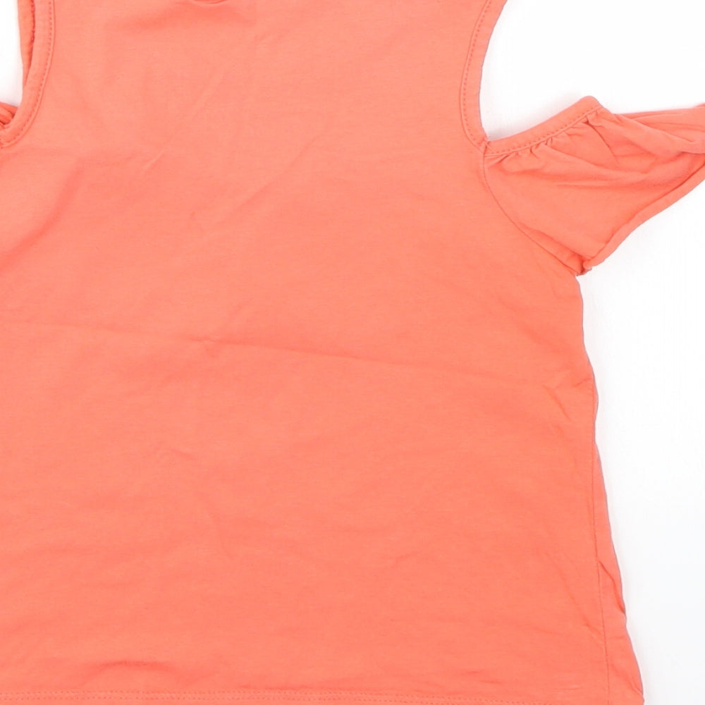Matalan Girls Pink Basic T-Shirt Size 6 Years - Salmon Pink