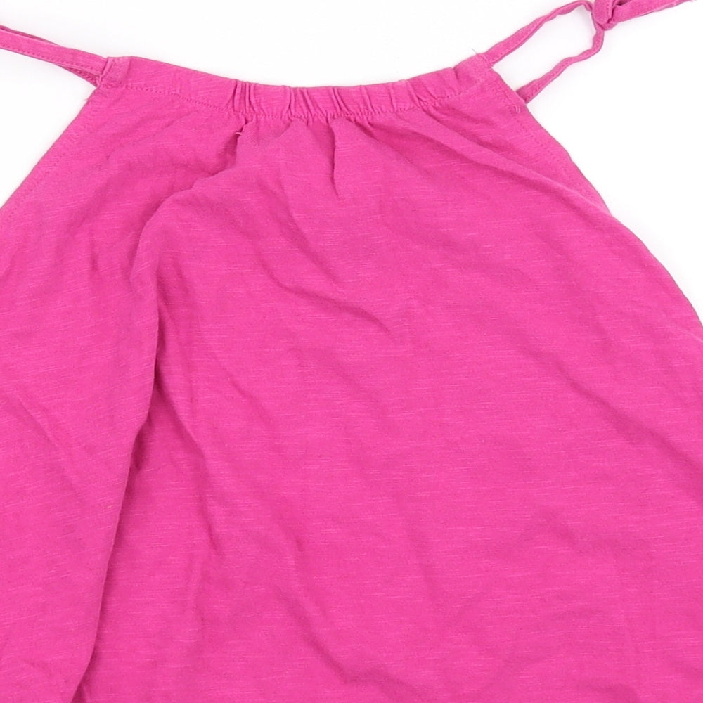 Marks & Spencer Girls Pink Basic T-Shirt Size 5-6 Years