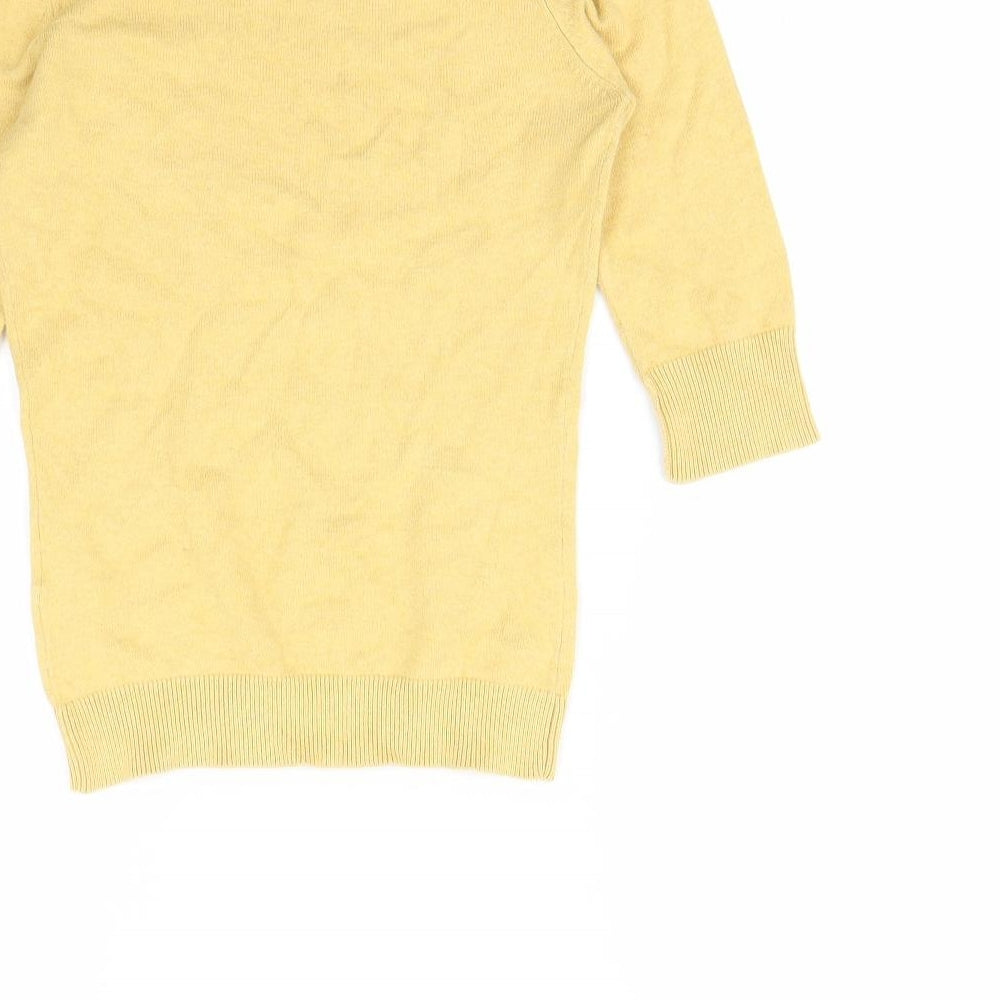 Miss Selfridge Womens Yellow Pullover Jumper Size 8