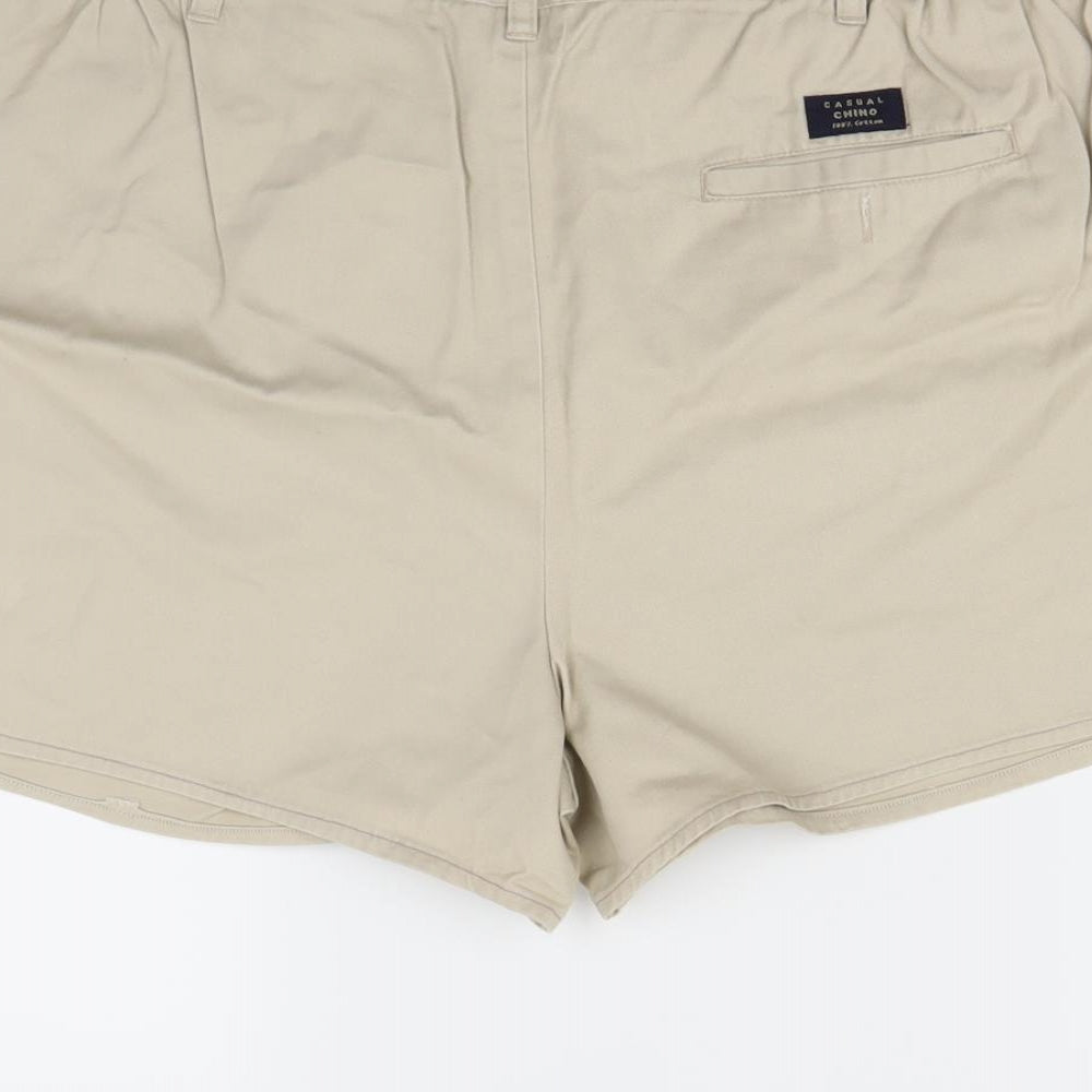 Damart Womens Beige Cut-Off Shorts Size 18
