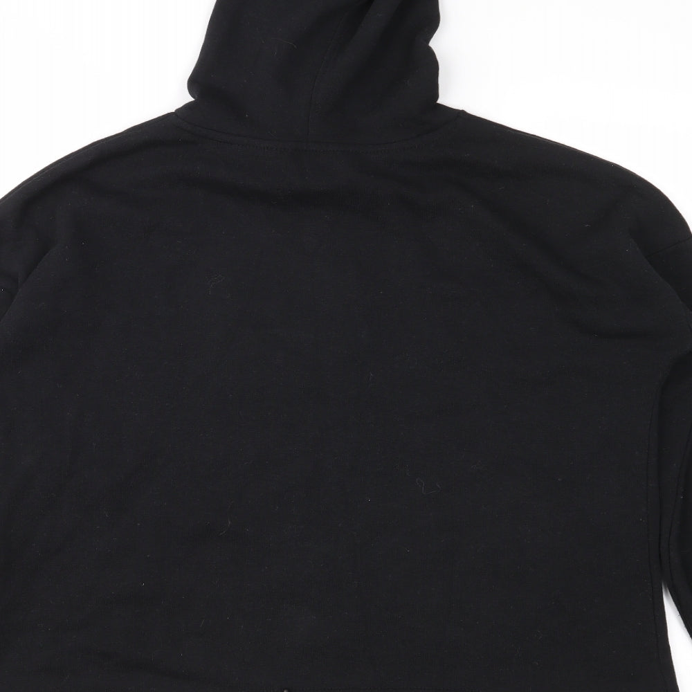 Peacocks Womens Black Pullover Hoodie Size 8