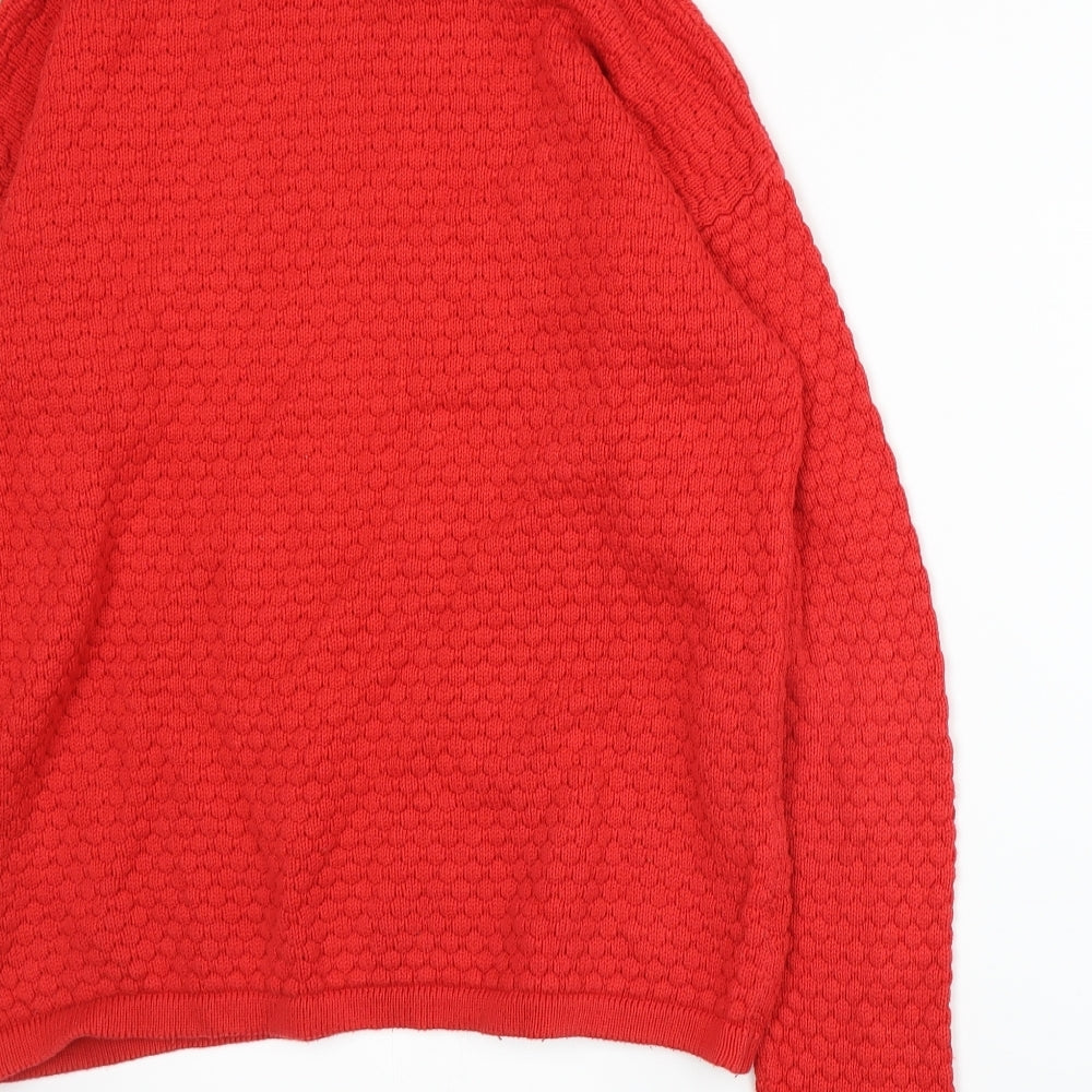 Cubus Womens Red Knit Pullover Jumper Size S