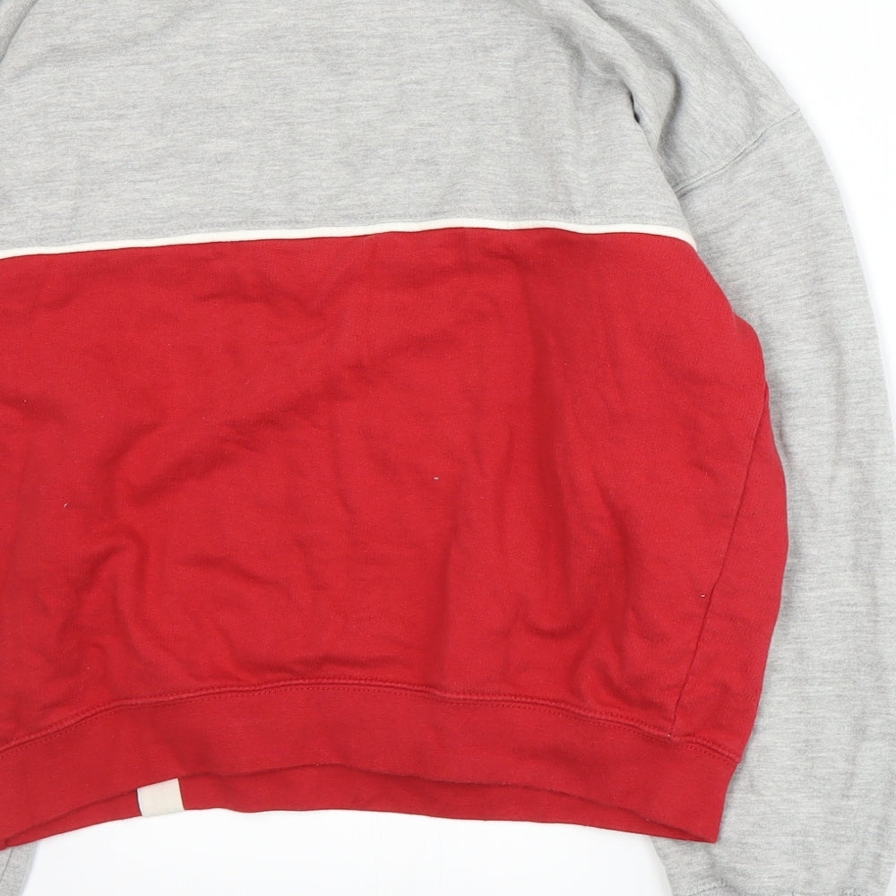 Pull&Bear Womens Red Pullover Sweatshirt Size XS