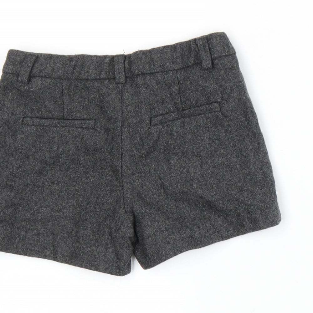 Zara Girls Grey Hot Pants Shorts Size 5 Years