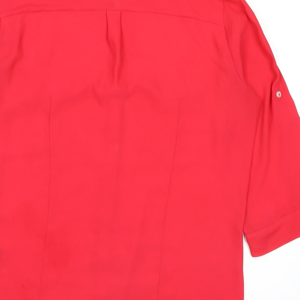 H&M Womens Pink Basic Button-Up Size 12