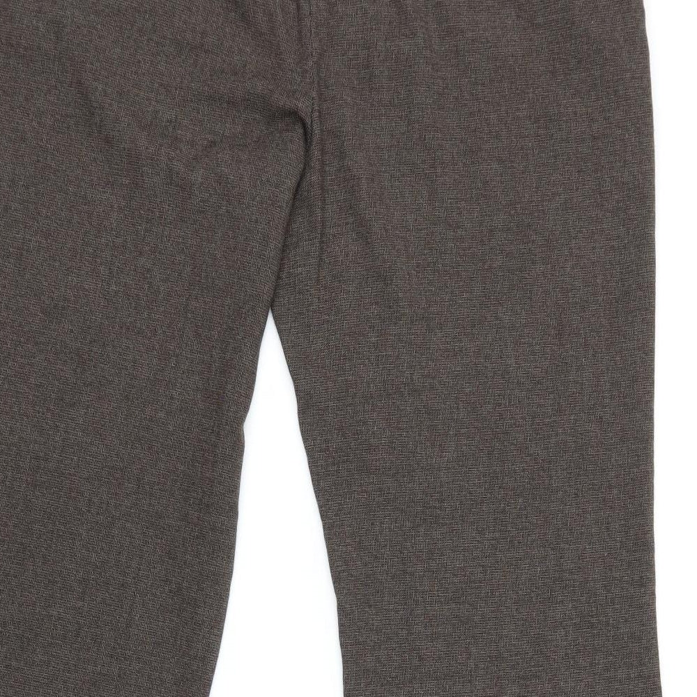 Moda Womens Brown Trousers Size 16