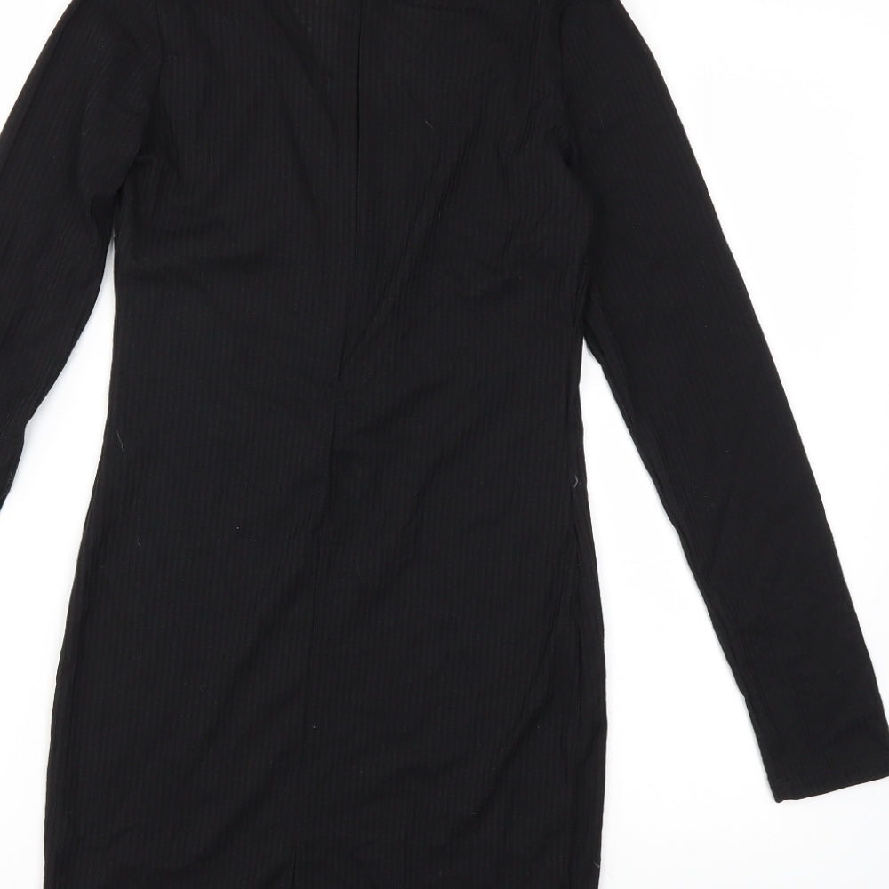 Fashion Womens Black Bodycon Size M