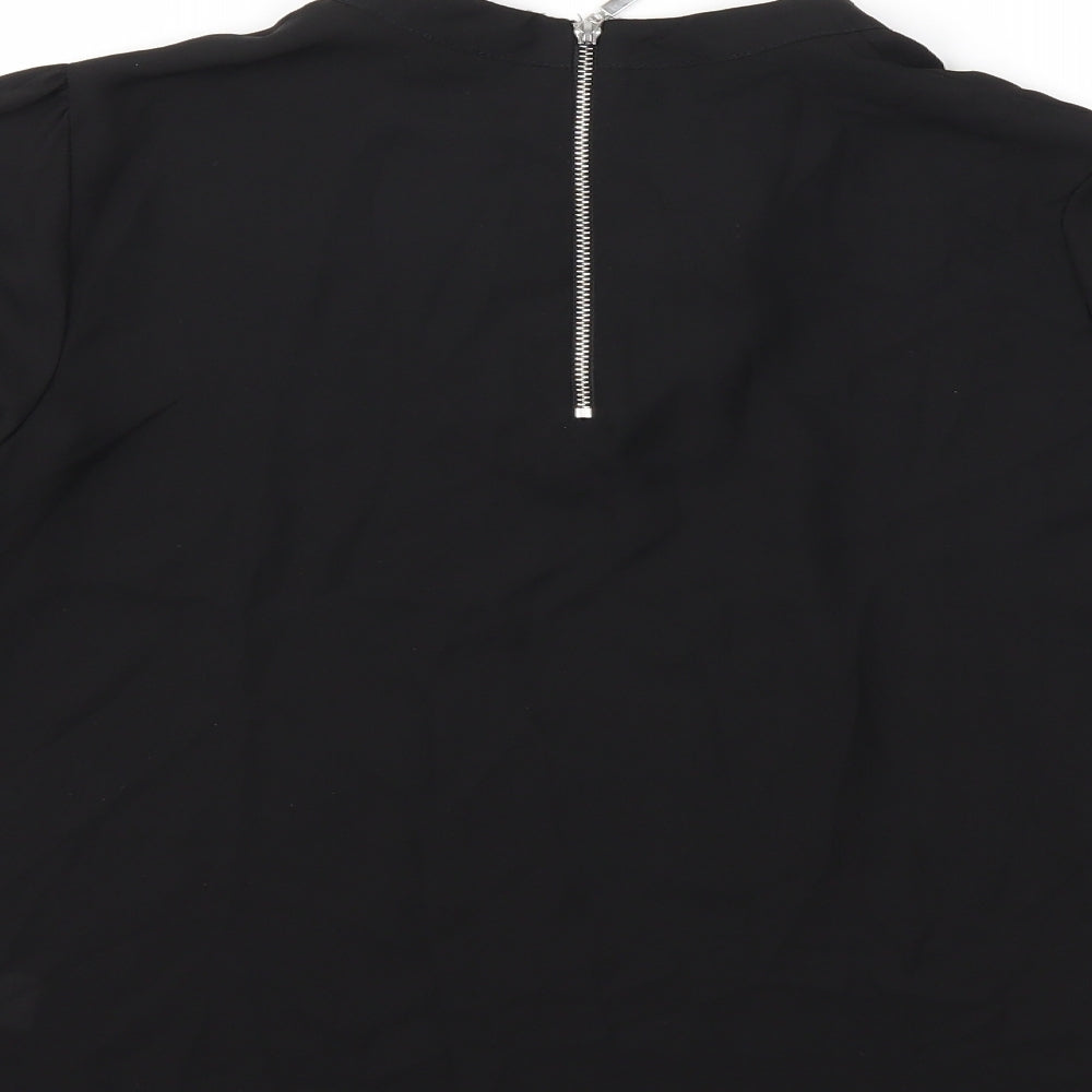 Atmosphere Womens Black Basic Blouse Size 10