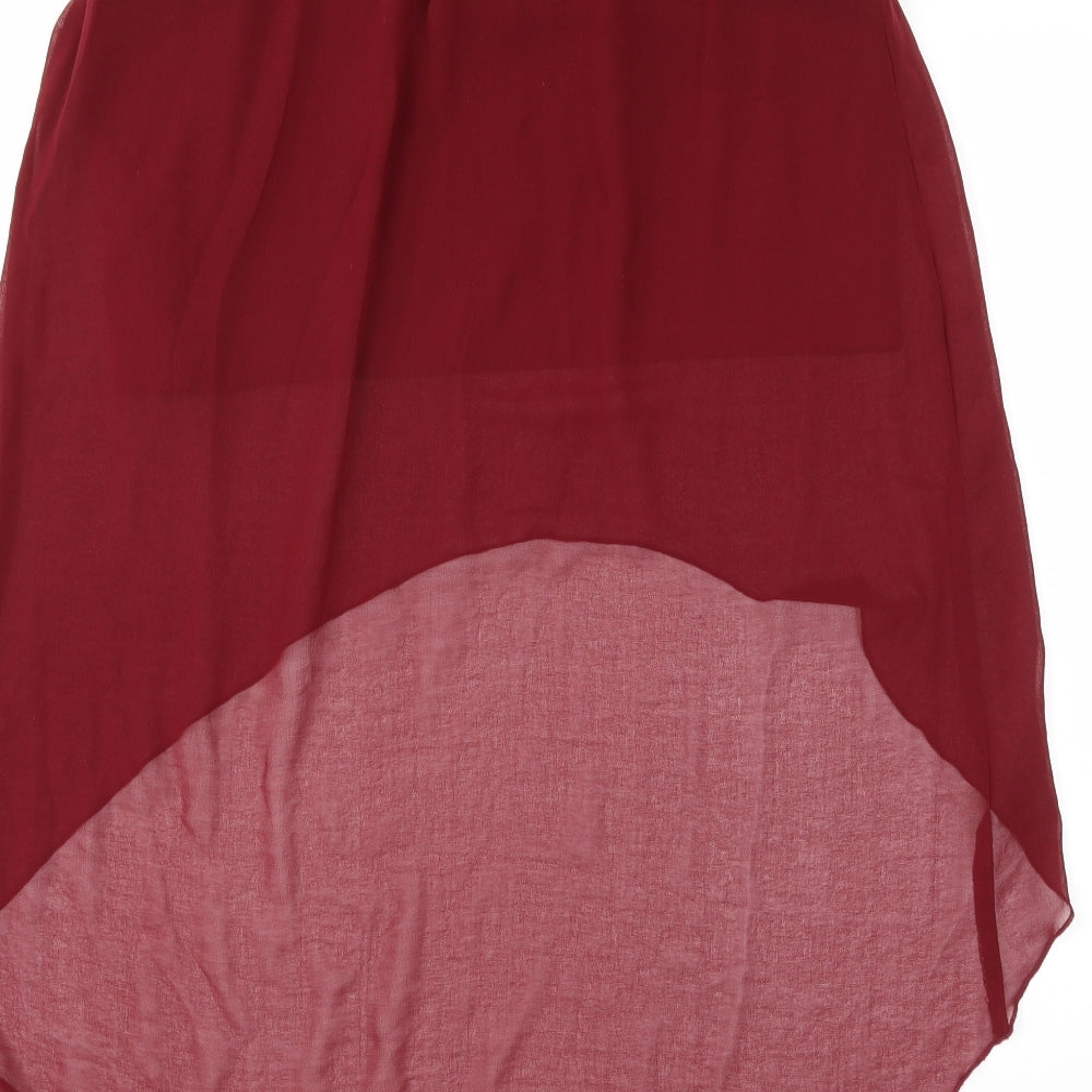 New Look Girls Red Tulip Skirt Size 13 Years