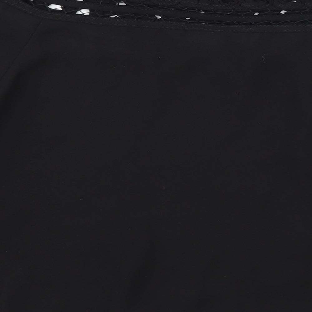 H&M Womens Black Basic Blouse Size 6