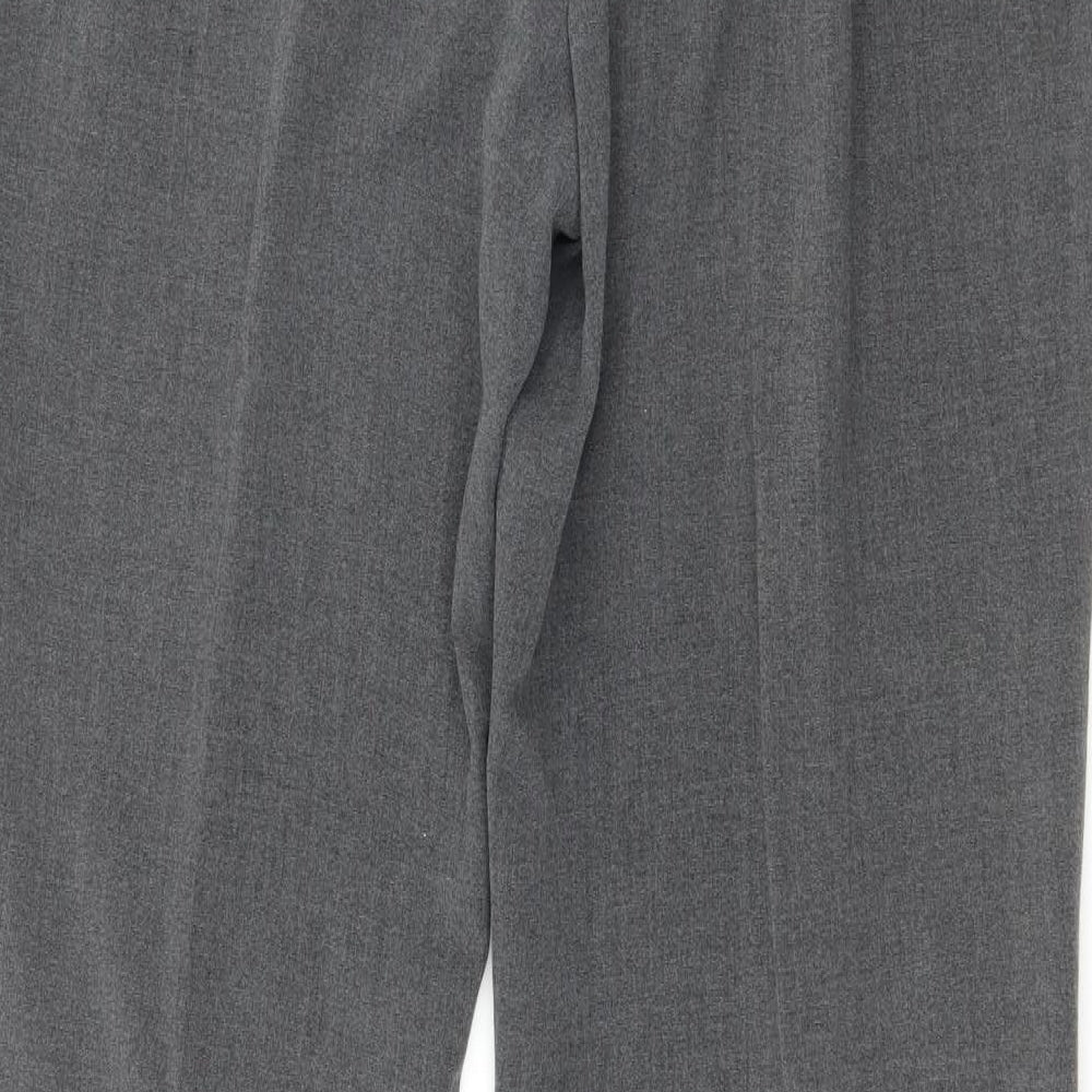 Crimson Womens Grey Trousers Size 14 L29 in