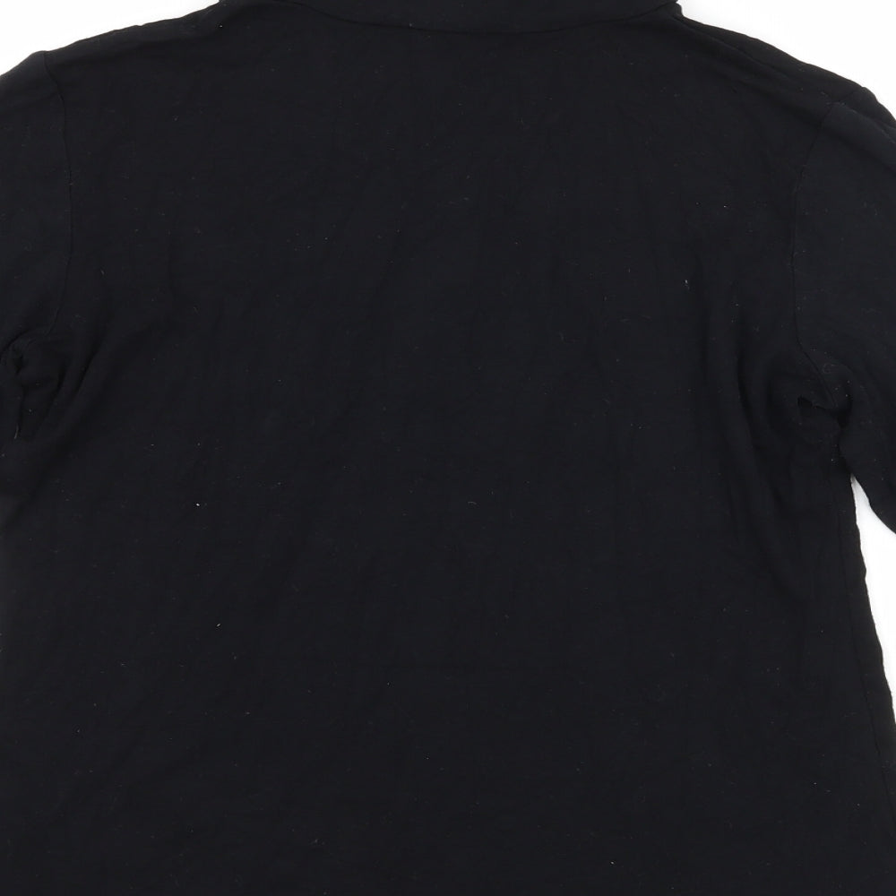 Dorothy Perkins Womens Black Jersey Basic T-Shirt Size 8