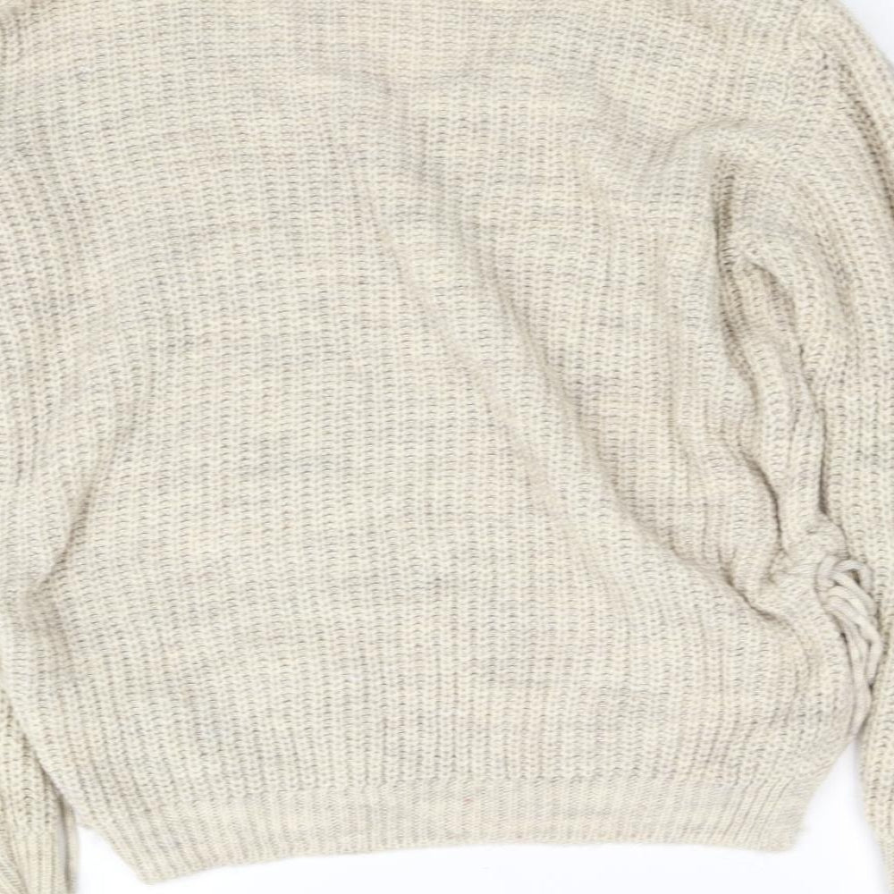 pre won Womens Beige Pullover Jumper Size 12