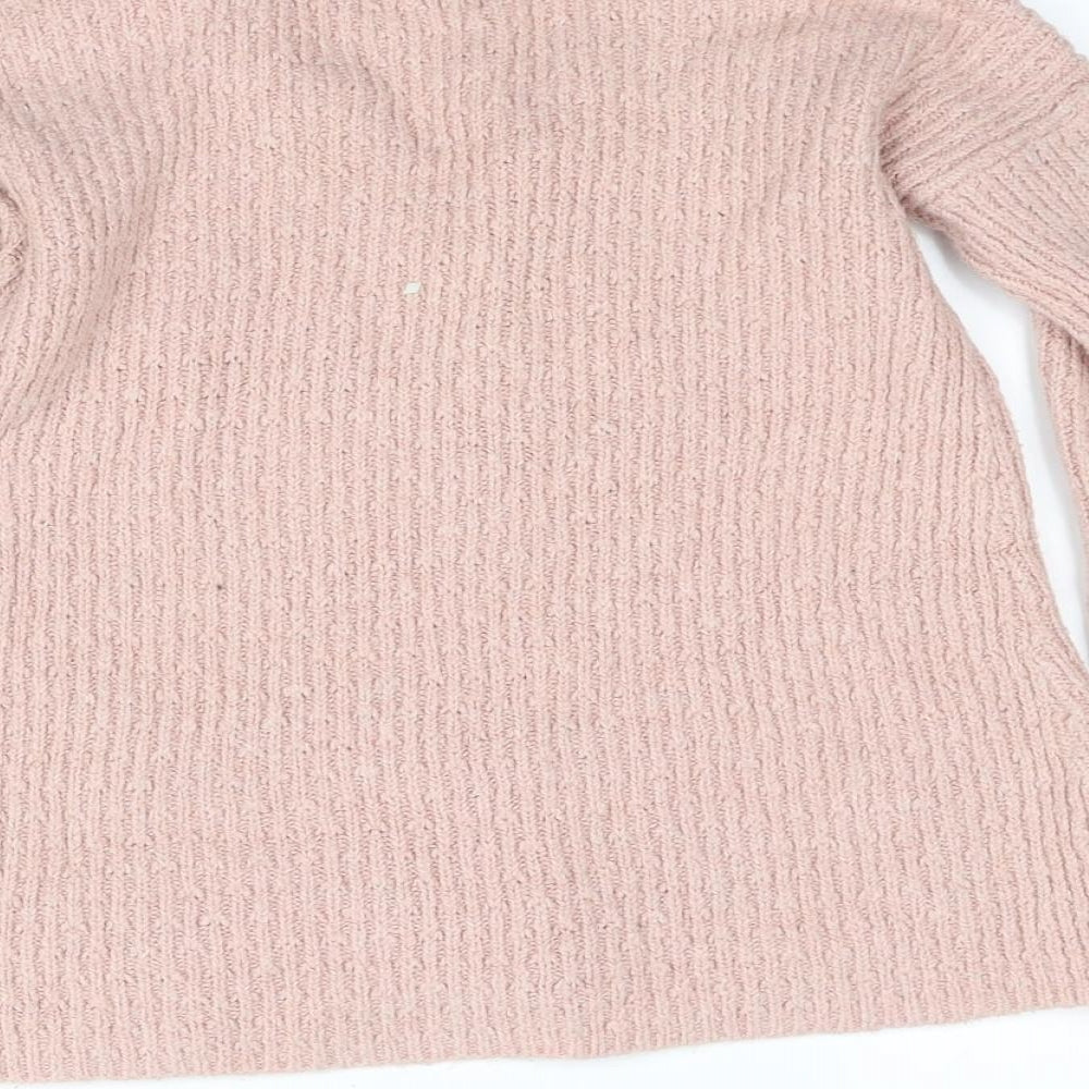 holiester Womens Pink Pullover Jumper Size S