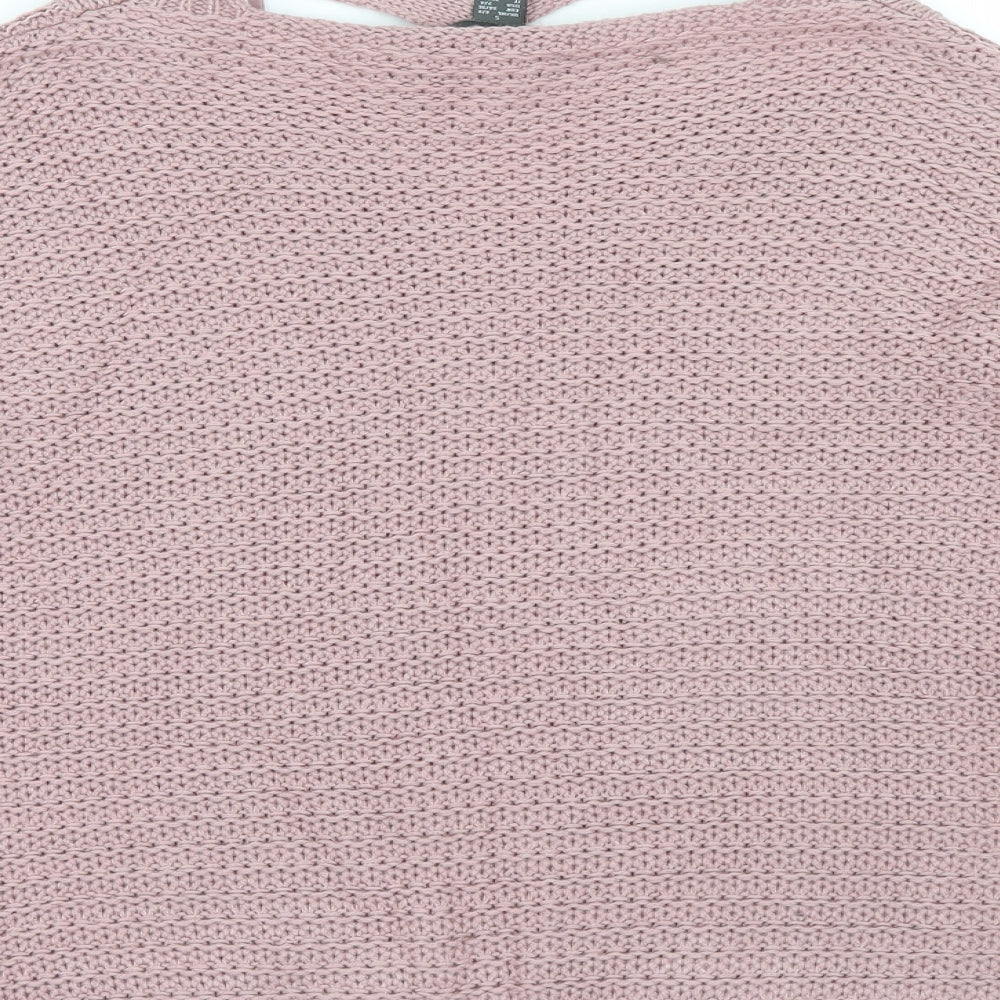 Primark Womens Pink Knit Pullover Jumper Size 6