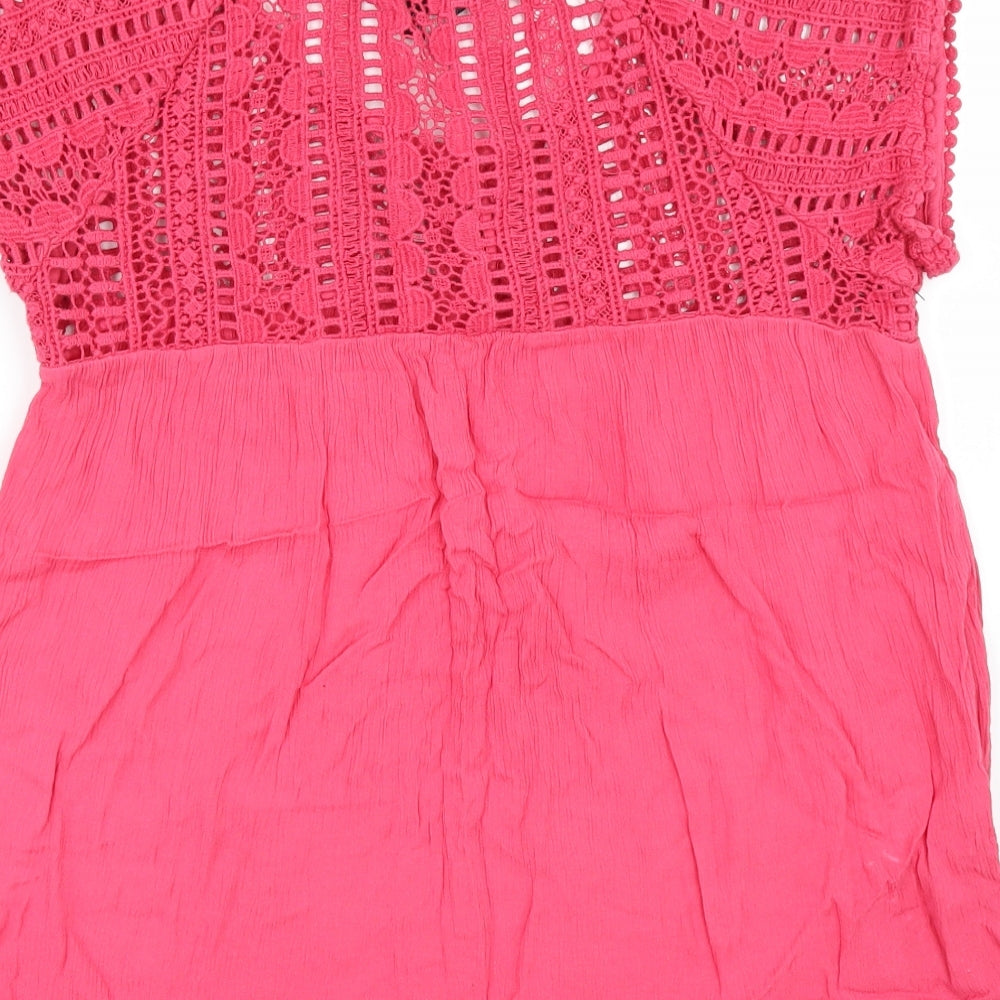 NEXT Womens Pink Tunic Blouse Size 8