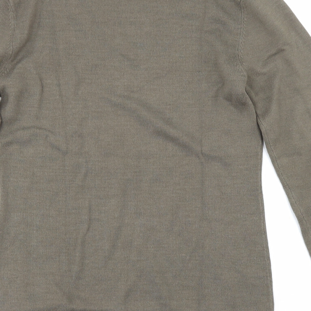 chrisline Womens Beige Pullover Jumper Size S