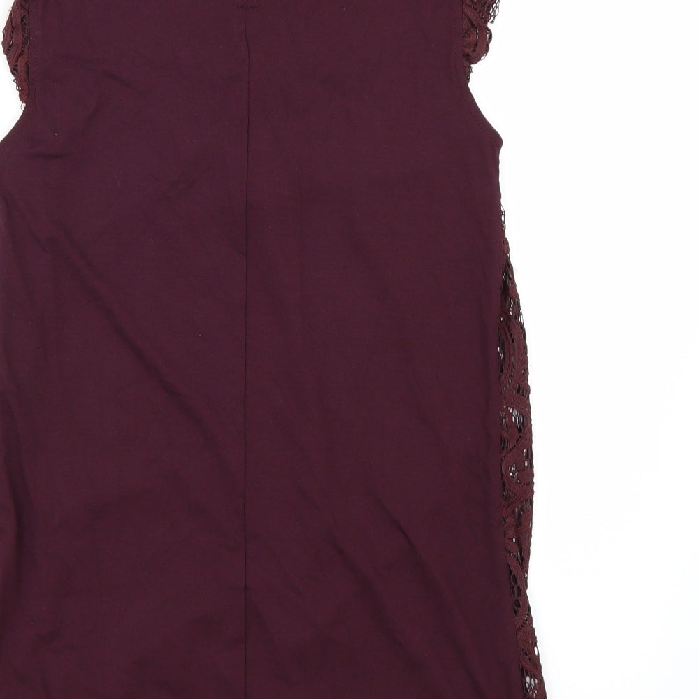 F&F Womens Red Tunic T-Shirt Size 6
