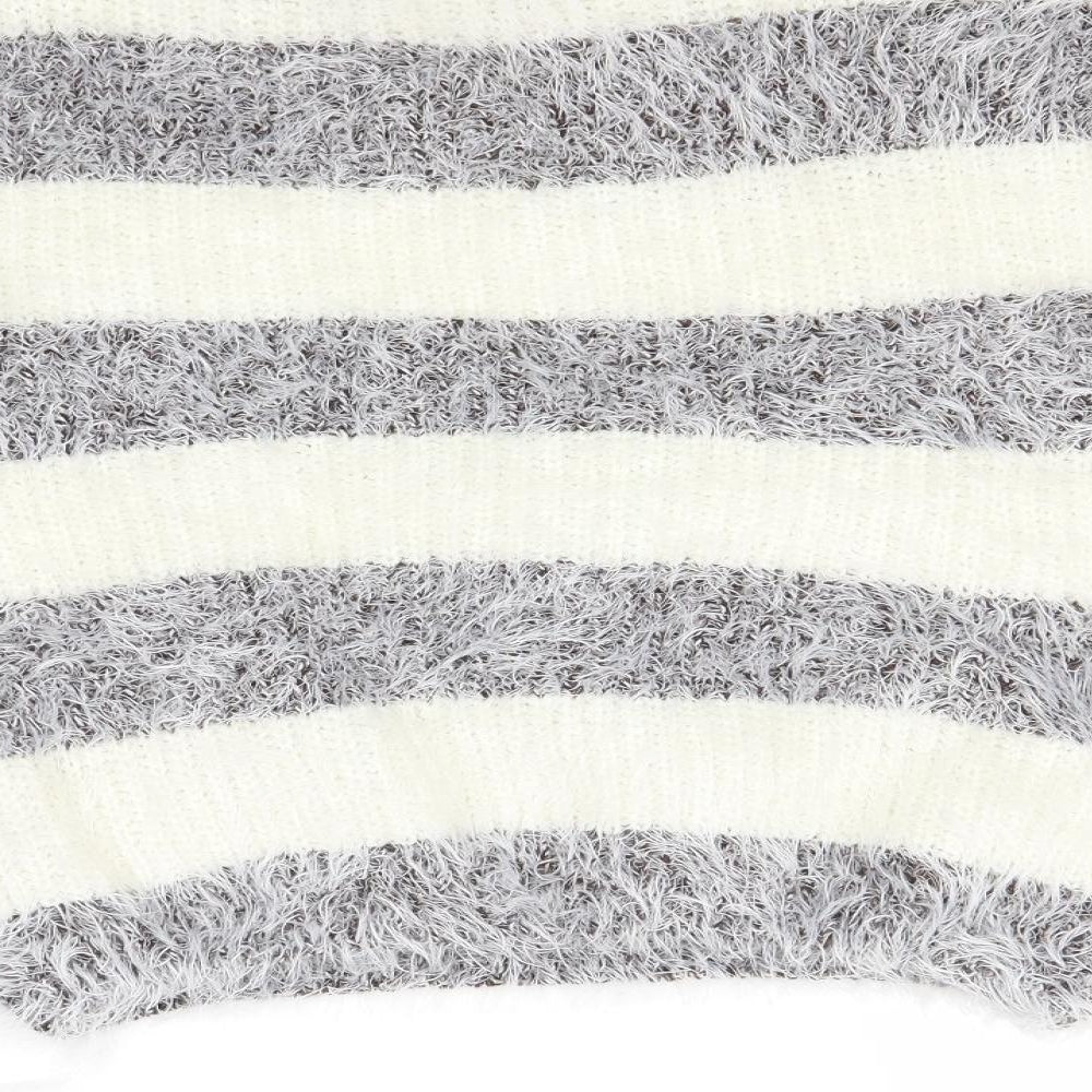 Buisdael Womens Ivory Striped Pullover Jumper Size M