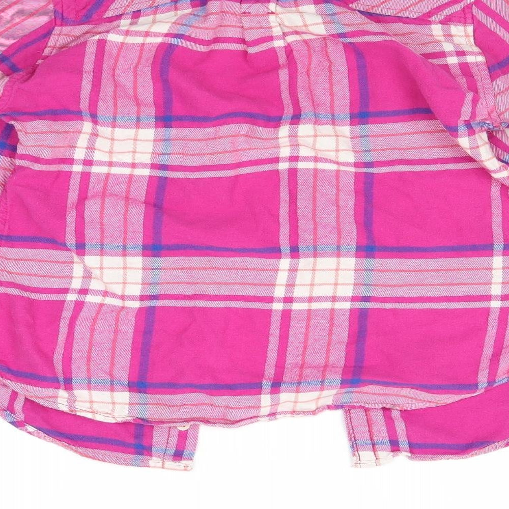 American Eagle Outfitters Womens Pink Check Basic Button-Up Size XS