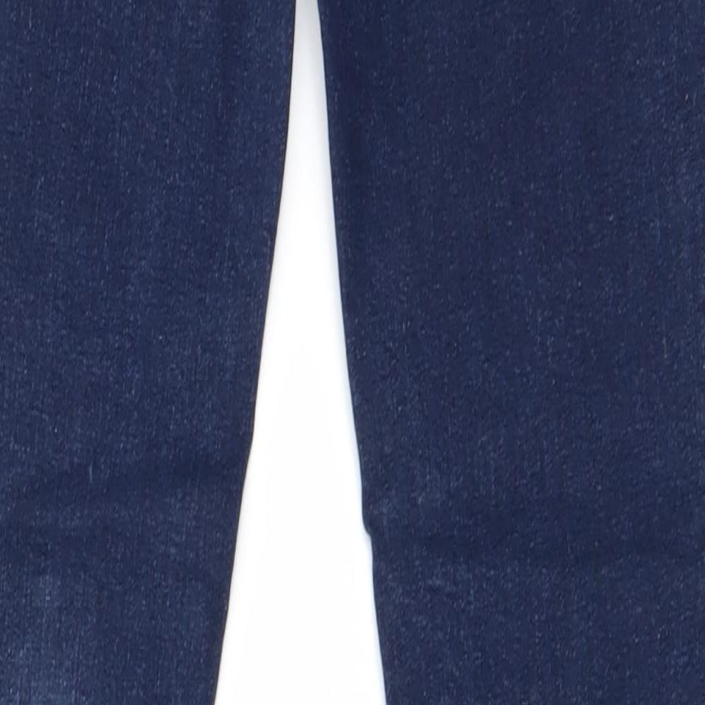 Mango Womens Blue Straight Jeans Size 8 L29 in