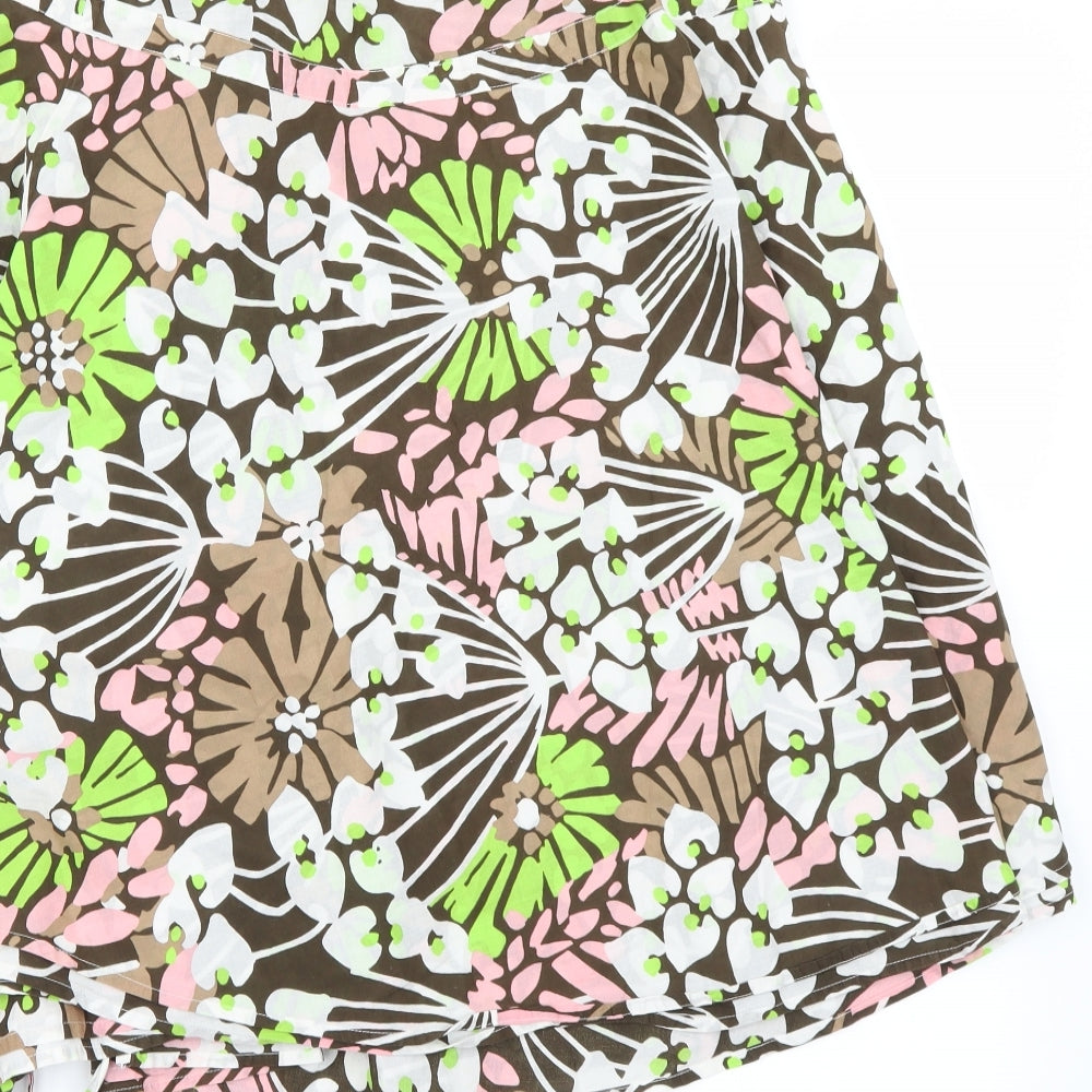 Gap Womens Multicoloured Floral A-Line Skirt Size 4