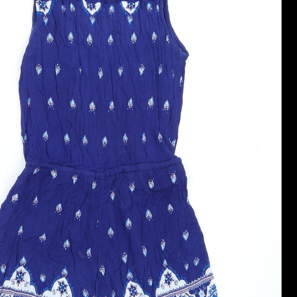 H&M Womens Blue Playsuit One-Piece Size 4