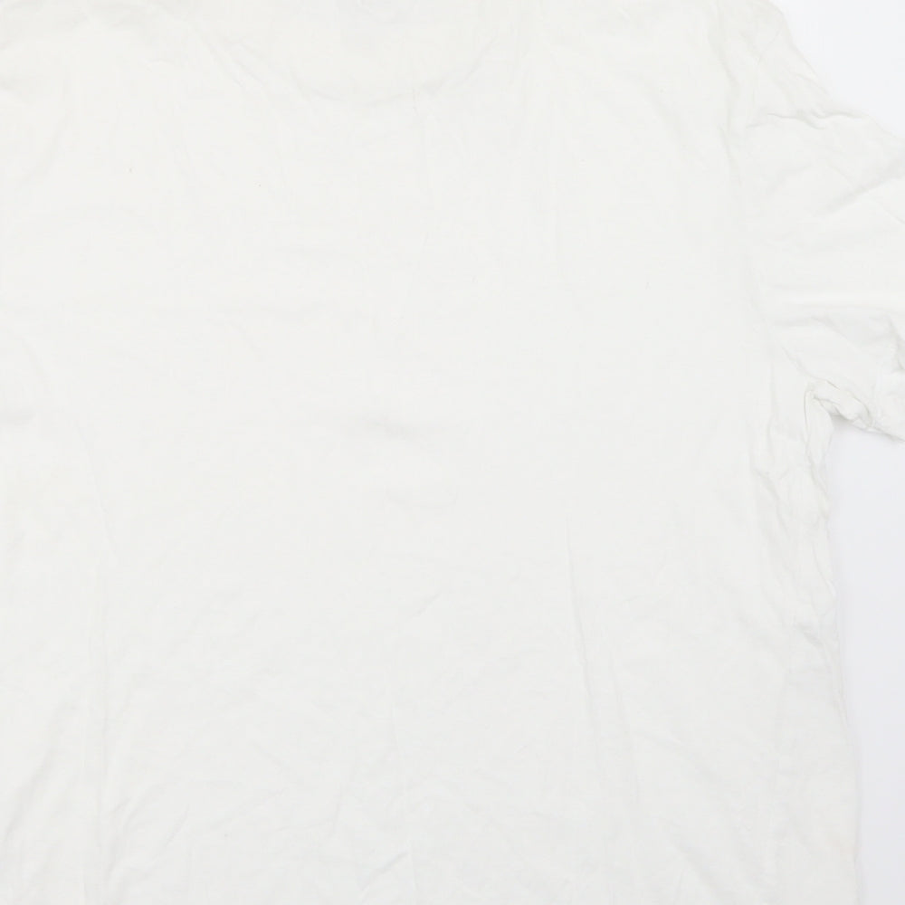 ASOS Womens White Basic T-Shirt Size L