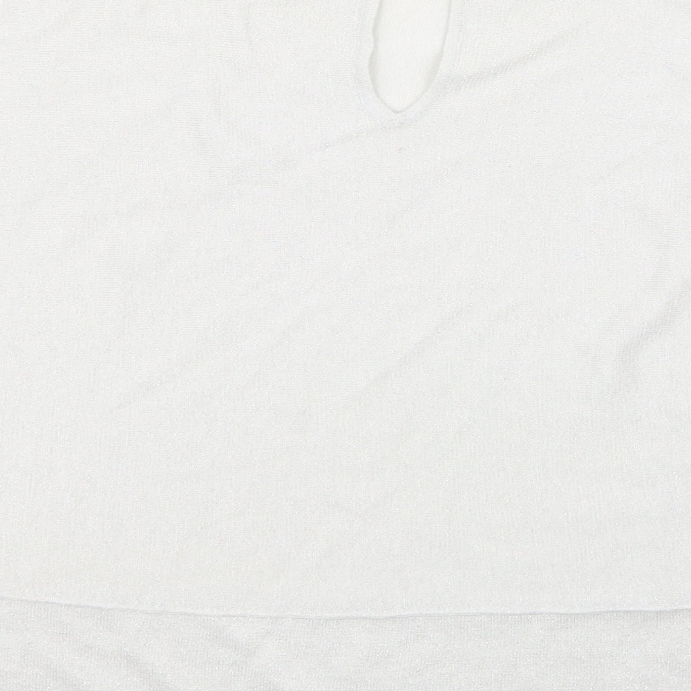 NEXT Womens Silver Basic T-Shirt Size 8
