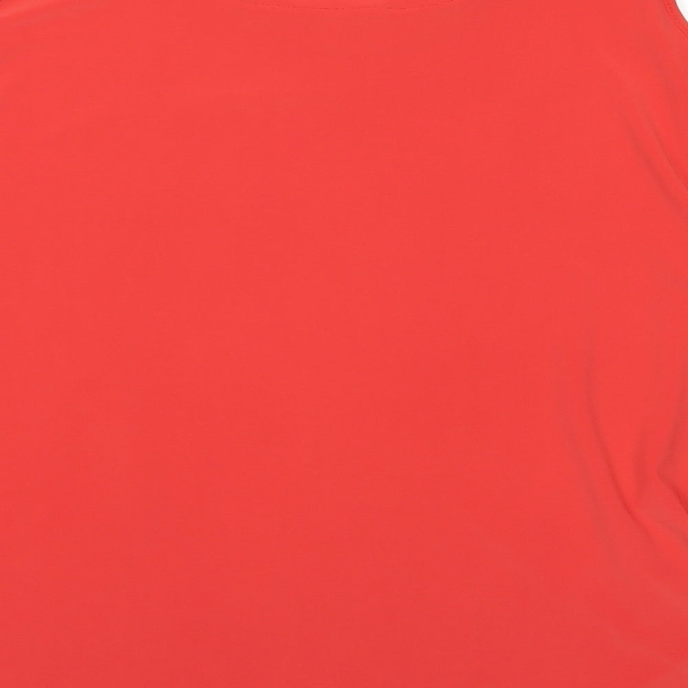George Womens Red Basic Blouse Size 14 - Cold Shoulder
