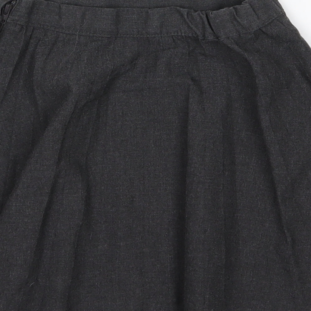 George Girls Grey Rayon Pleated Skirt Size 4-5 Years