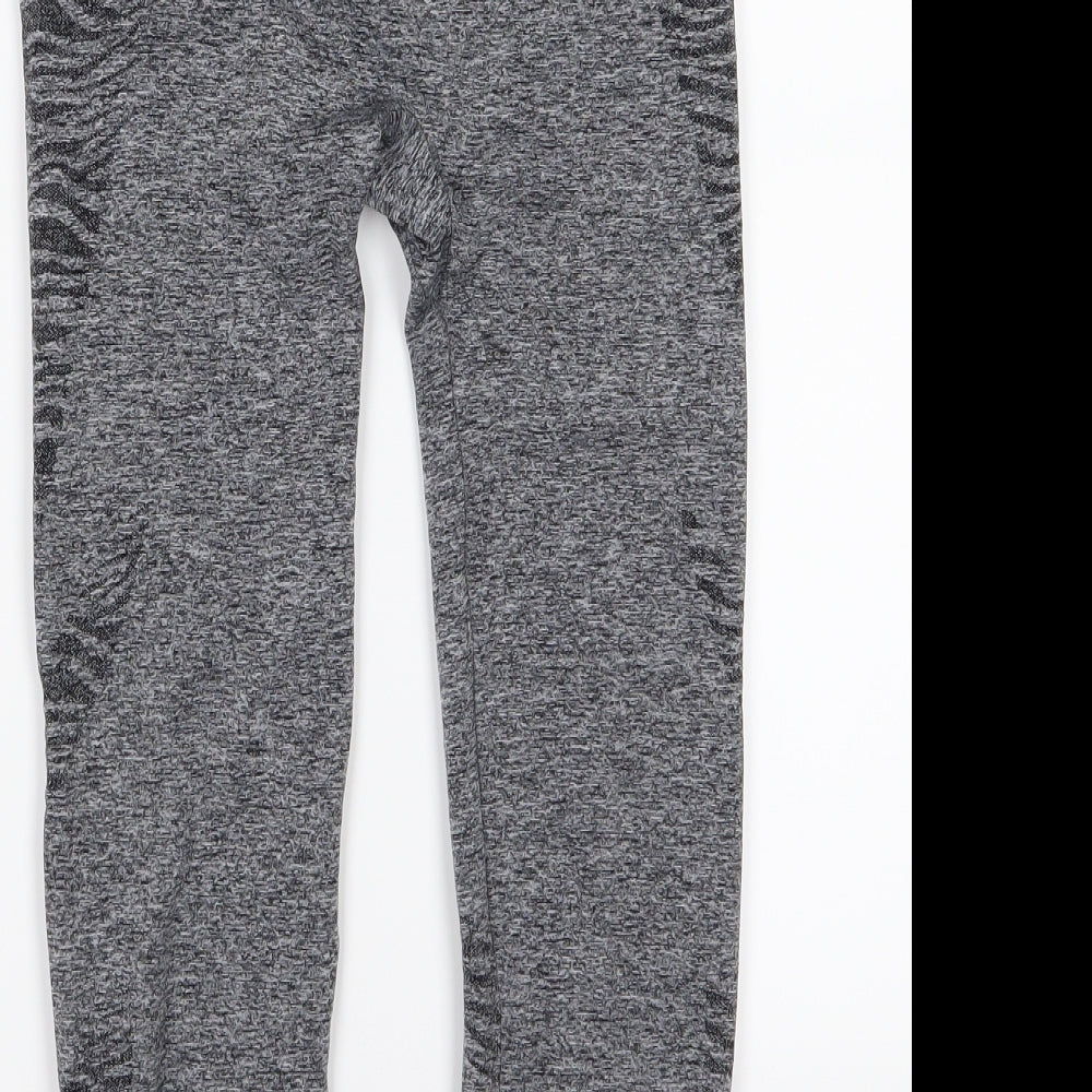 Preworn Womens Grey Cropped Leggings Size 27 in L20 in