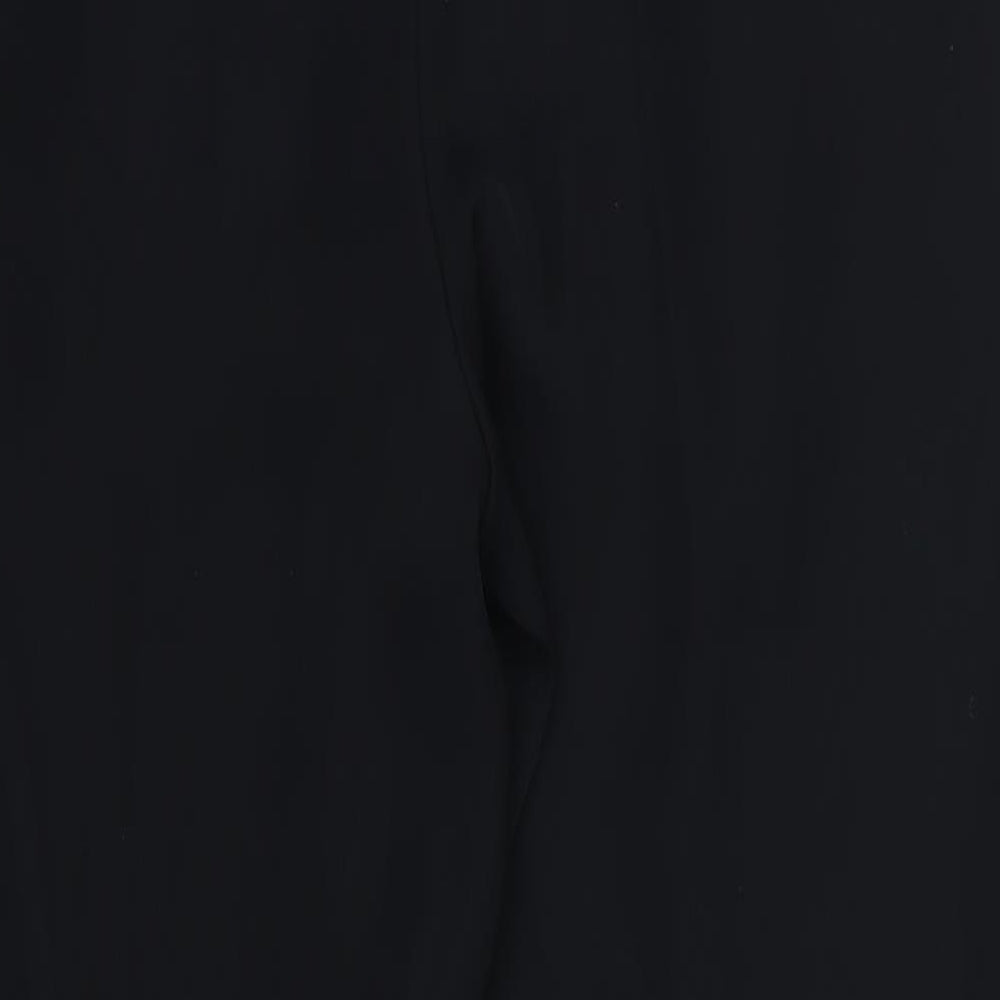 Marks and Spencer Womens Black Rayon Trousers Size 12 L27 in
