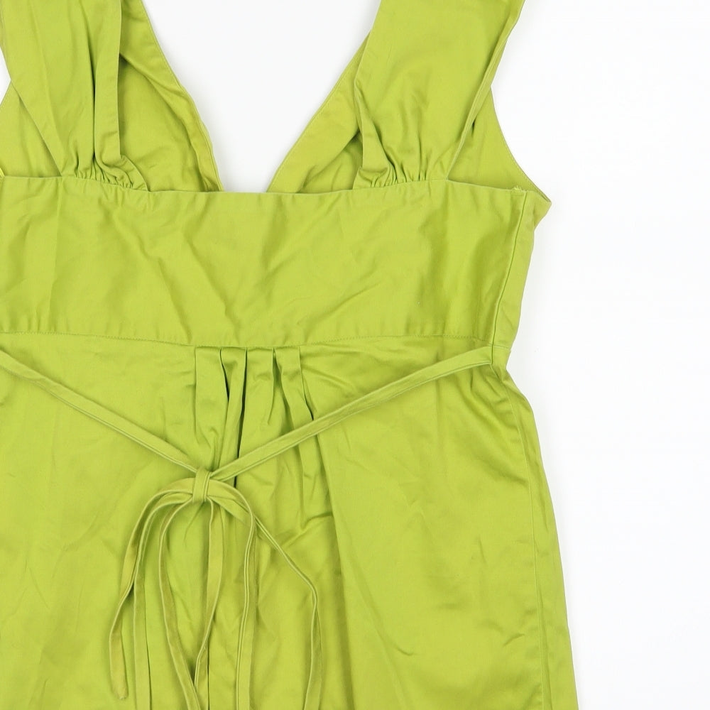 JLO Womens Green Basic Blouse Size 14