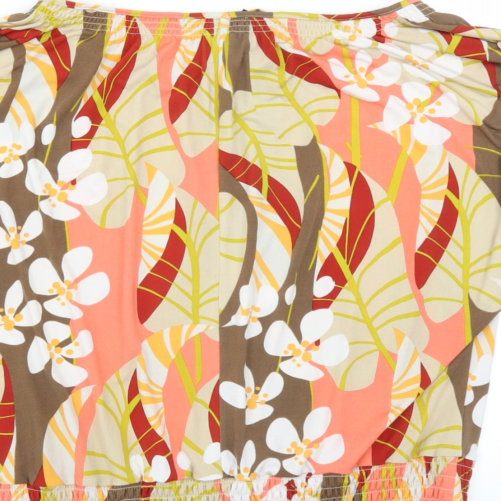 Brand and care label for Skyes the limit women’s multicoloured floral basic blouse, size L