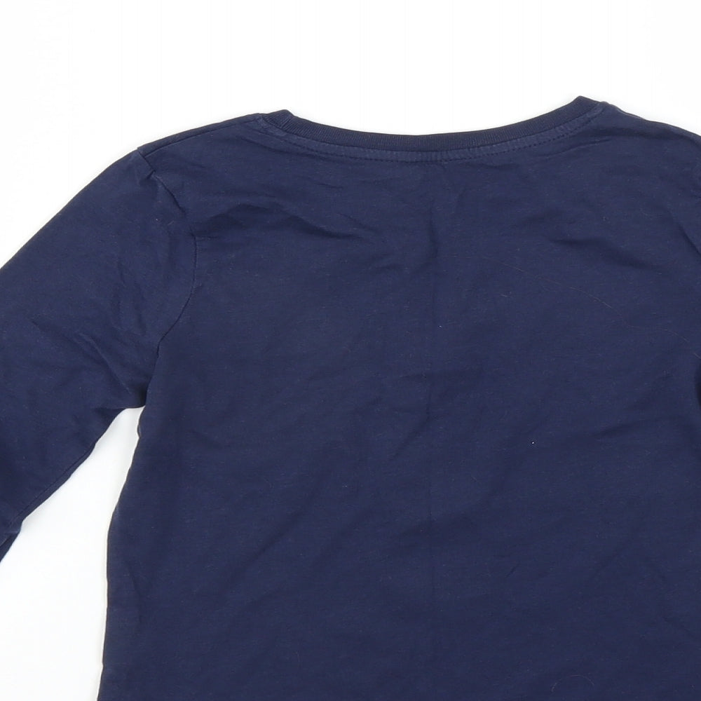 YD Girls Blue Basic T-Shirt Size 7-8 Years - Merci Beaucoup