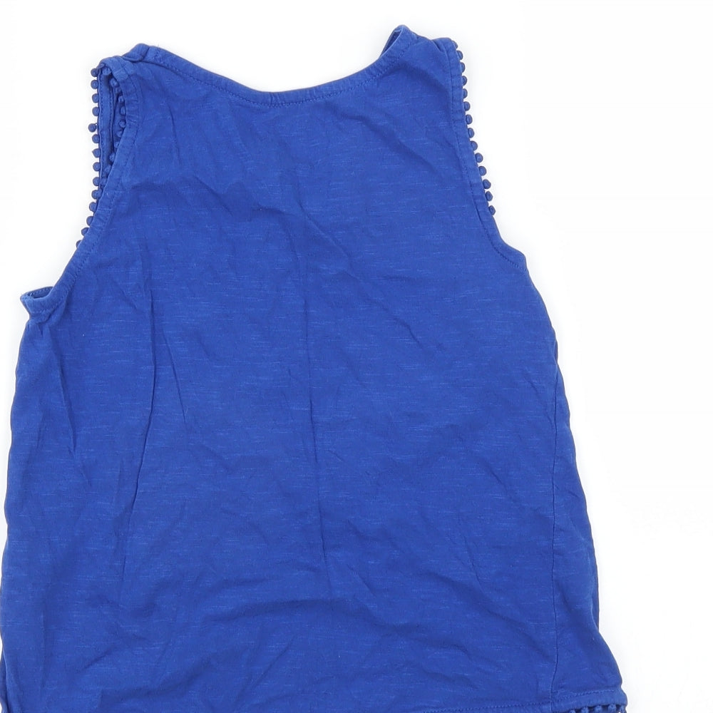 pepperts! Girls Blue Basic Tank Size 8-9 Years