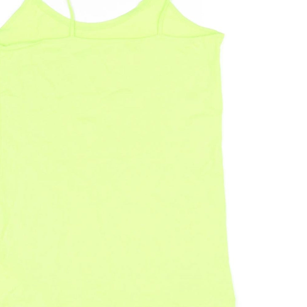 Peacocks Womens Green Basic Tank Size 14
