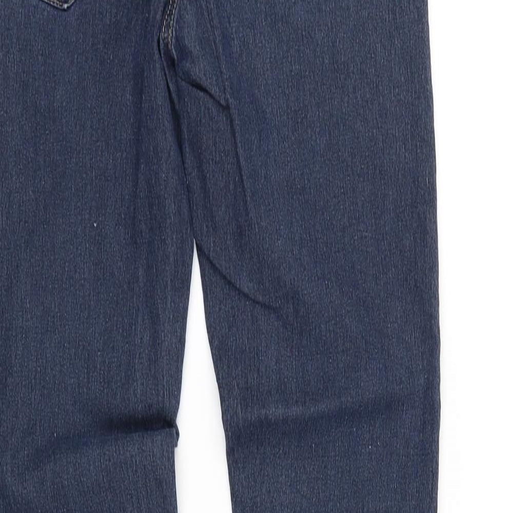Denim & Co. Womens Blue Straight Jeans Size 8 L29 in