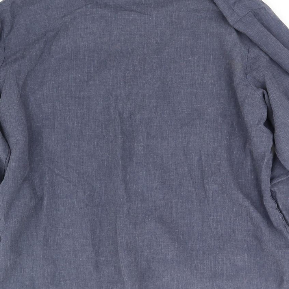 Cargo Bay Mens Grey Button-Up Size XL