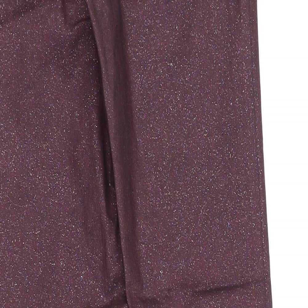 skinny Womens Purple Trousers Size 8 L32 in