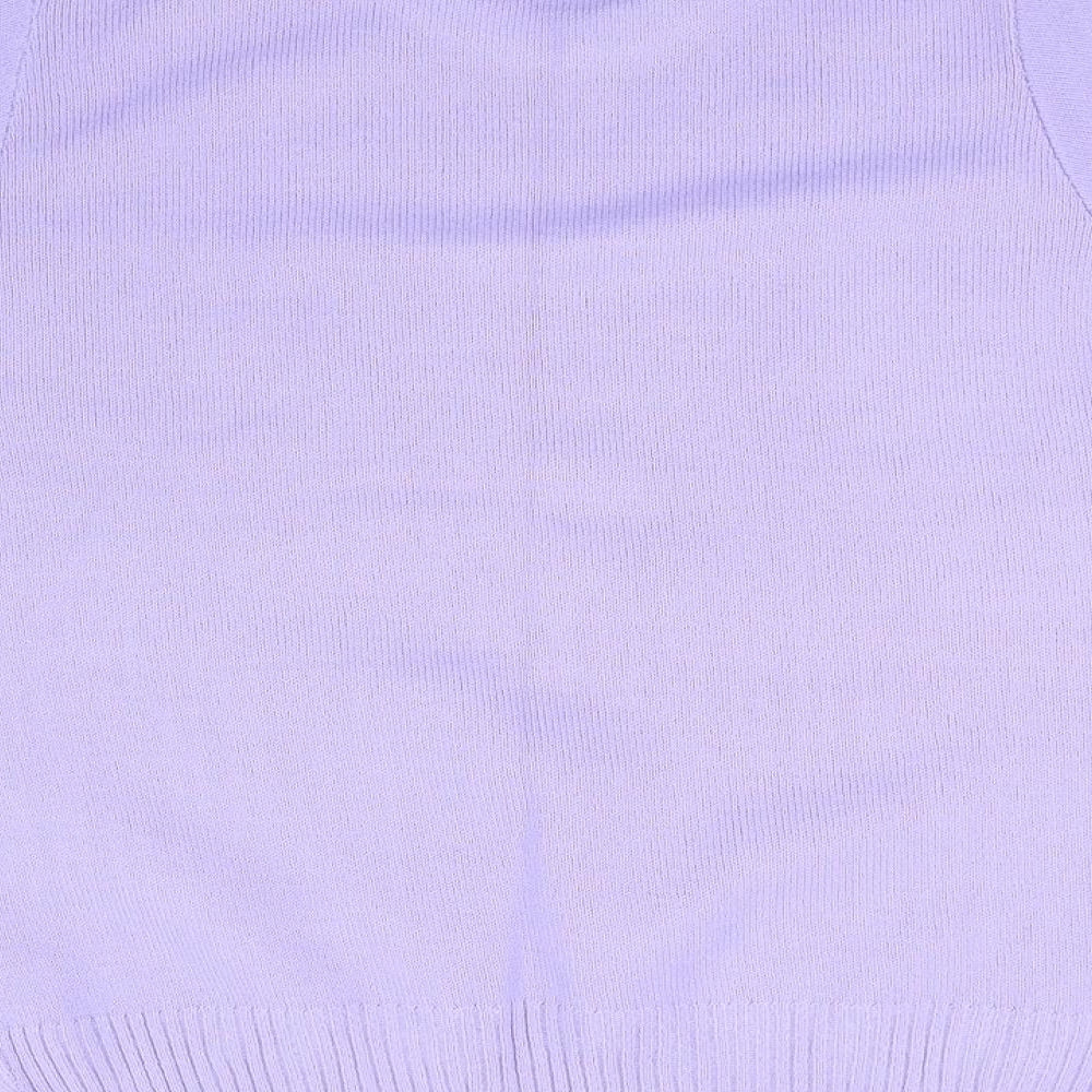 CHIC Womens Purple Pullover Jumper Size M