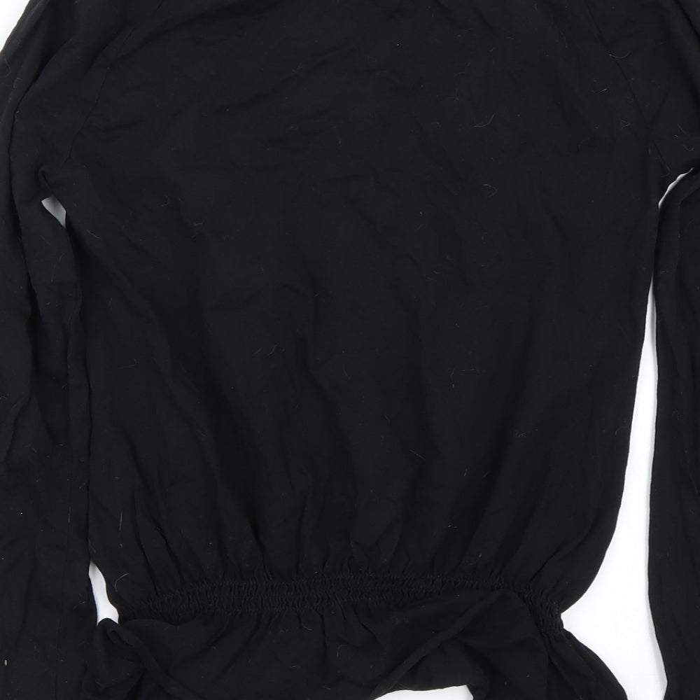 F&F Womens Black Basic Blouse Size 8