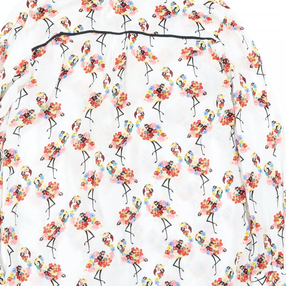 NEXT Womens White Basic Button-Up Size 10
