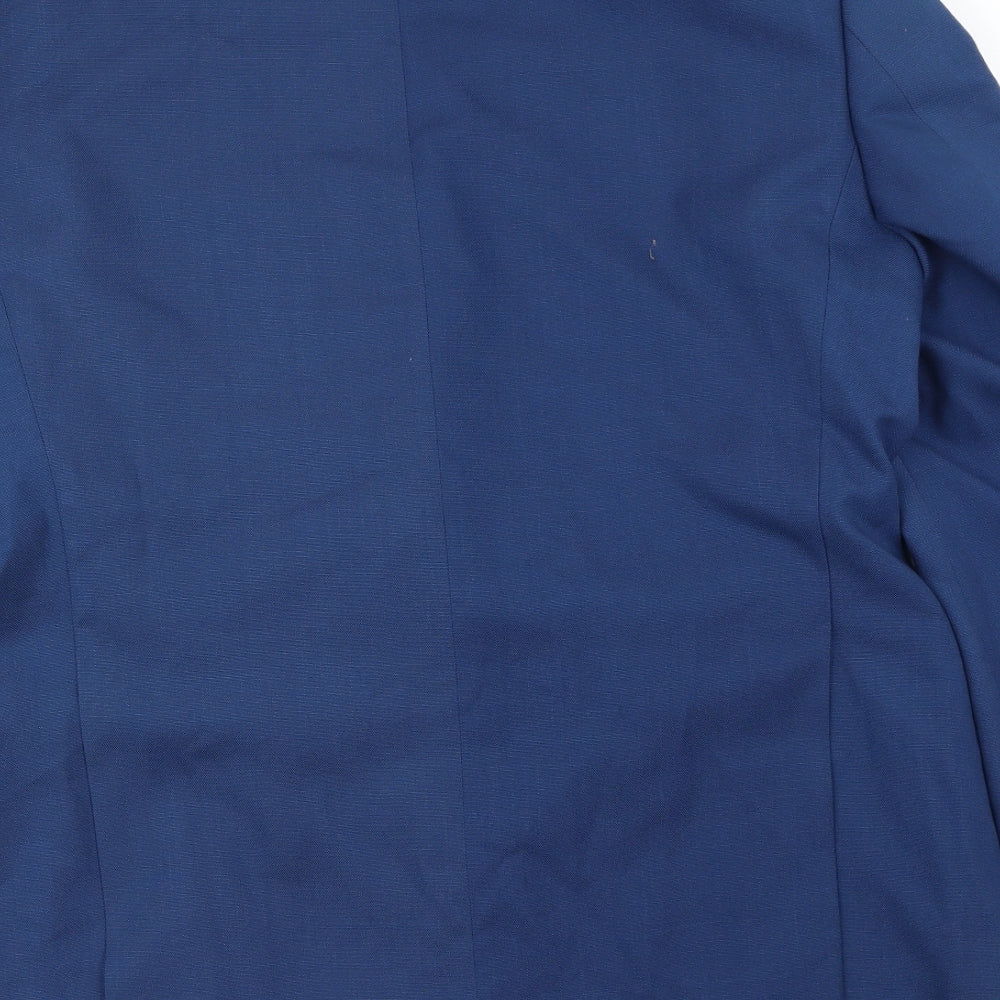 zona Mens Blue Jacket Blazer Size 40