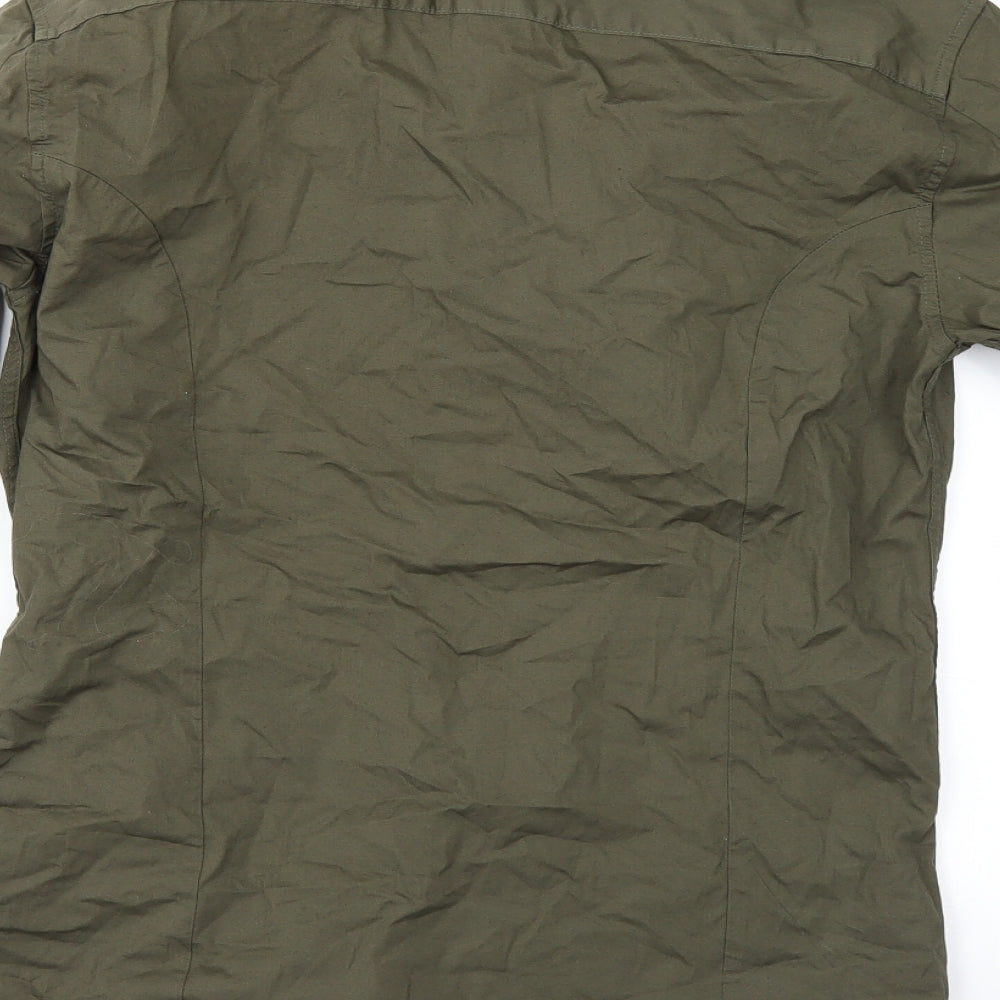 ASOS Mens Green Button-Up Size M